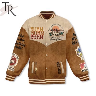 Zach Bryan I Do Not Will Not Fear Tomorrow Baseball Jacket