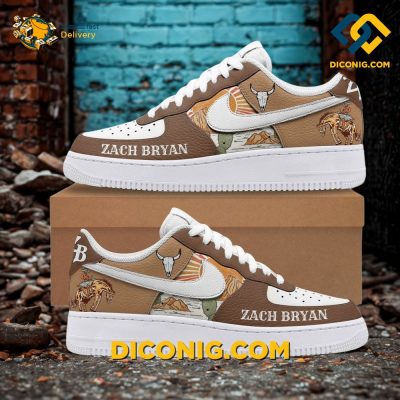 Zach Bryan Tour 2024 Air Force 1 Custom Shoes Limited Edition DICONIG FASHION