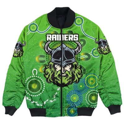 NRL Canberra Raiders Simple Indigenous Bomber Jacket