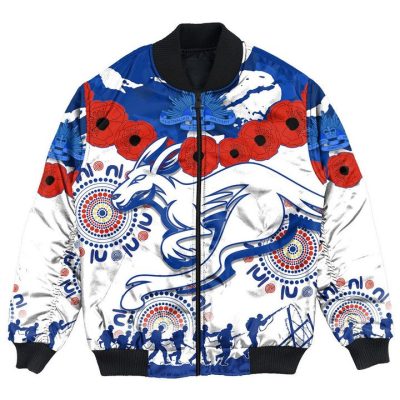 AFL North Melbourne Kangaroos ANZAC Day Bomber Jacket