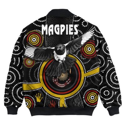 AFL Collingwood Magpies Special Indigenous Bomber Jacket