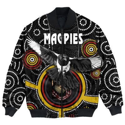 AFL Collingwood Magpies Special Indigenous Bomber Jacket