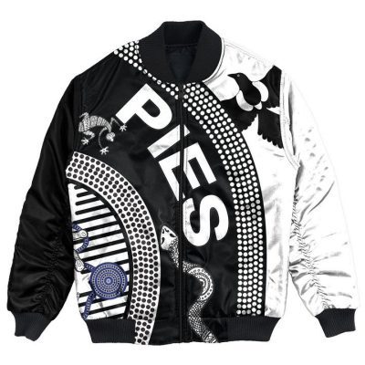 AFL Collingwood Magpies Indigenous Bomber Jacket
