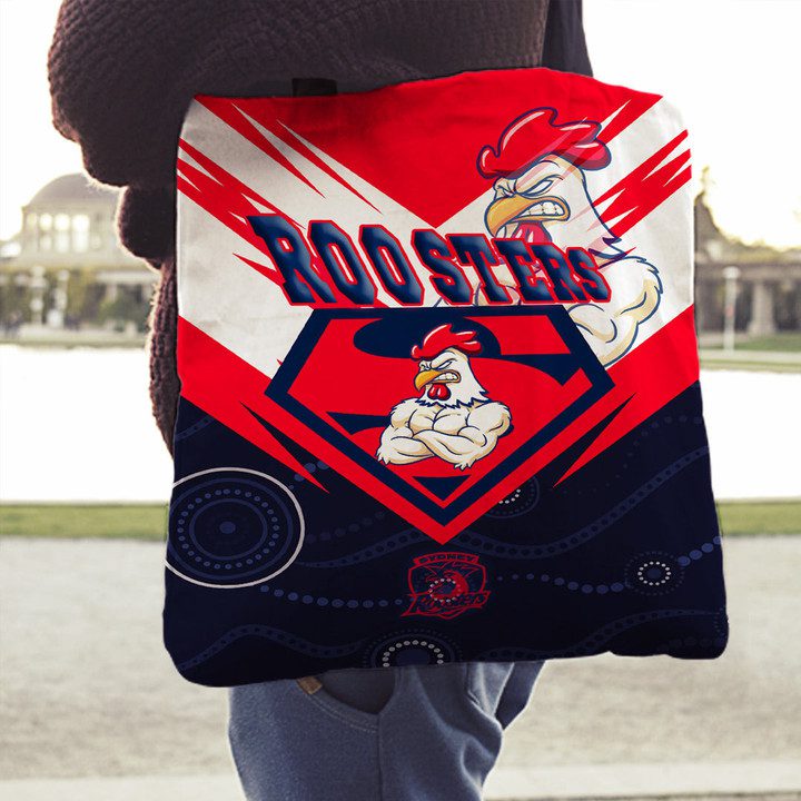 NRL Sydney Roosters Superman Tote Bag NRL Sydney Roosters Superman Tote Bag