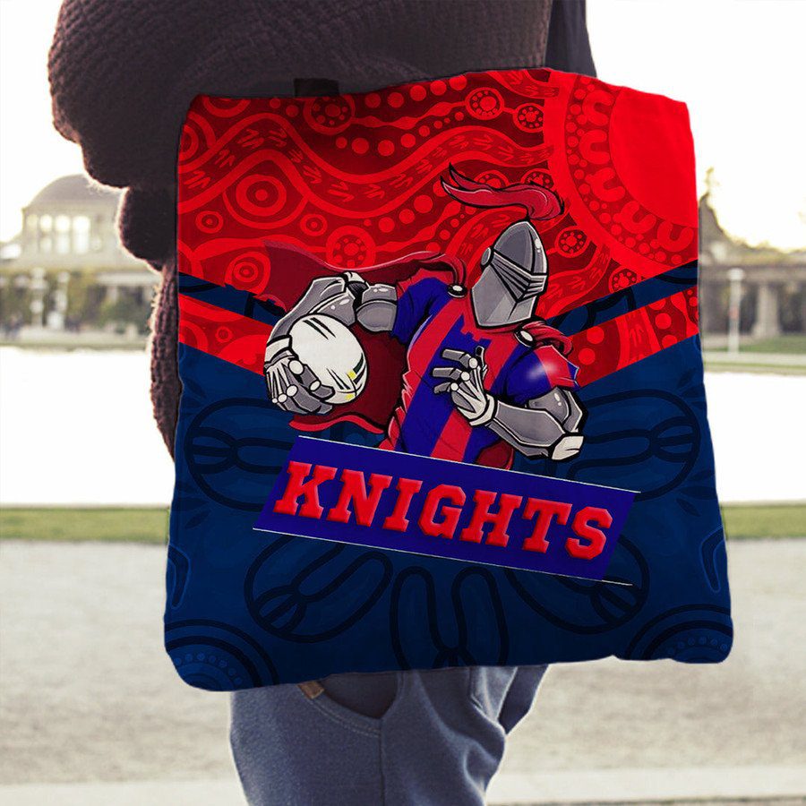 NRL Newcastle Knights Mascot Indigenous Tote Bag NRL Newcastle Knights Mascot Indigenous Tote Bag