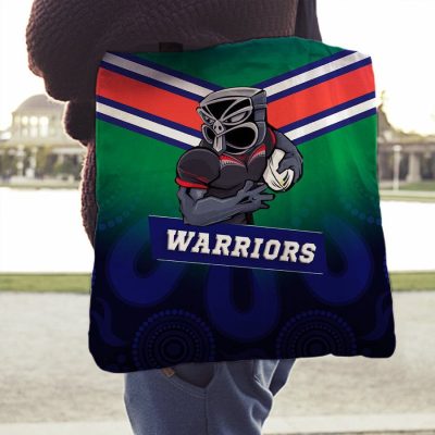NRL New Zealand Warriors Mascot Indigenous Tote Bag