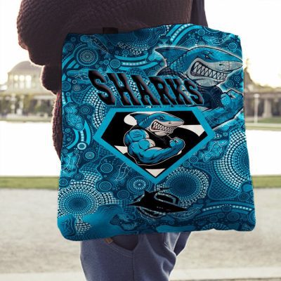 NRL Cronulla-Sutherland Sharks Superman Tote Bag