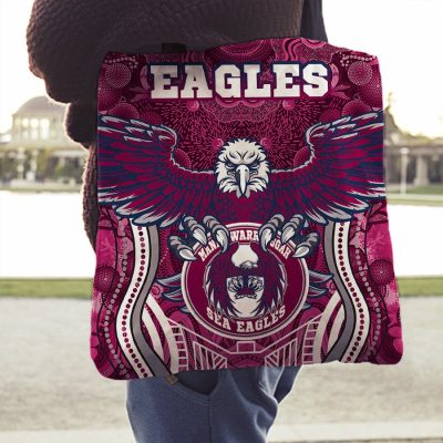 NRL Manly Warringah Sea Eagles Indigenous Mascot Tote Bag
