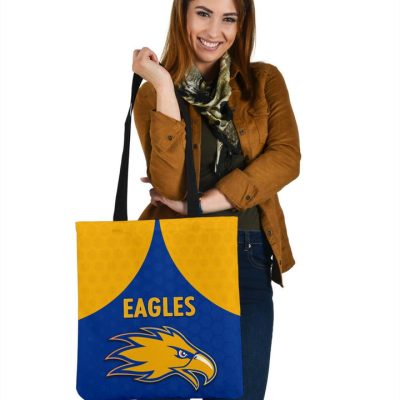 AFL West Coast Eagles Royal Blue Gold Tote Bag