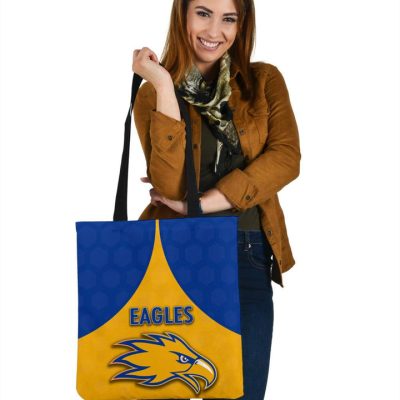 AFL West Coast Eagles Gold Royal Blue Tote Bag