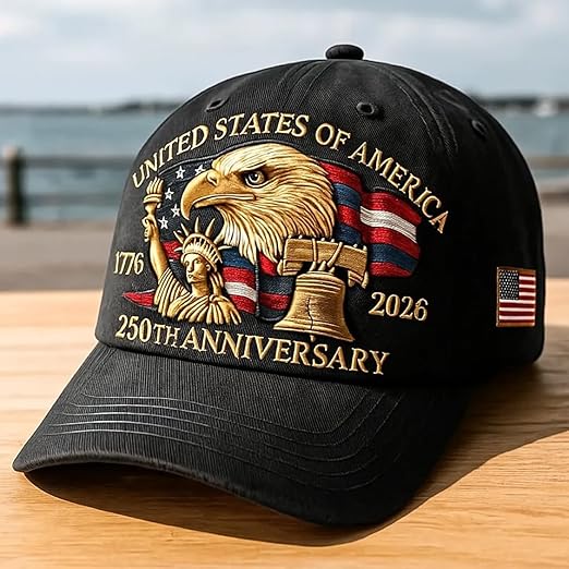 United States 250th Anniversary Hat, 2026 Adjustable Patriotic Baseball Cap with Bald Eagle for Veterans United States 250th Anniversary Hat, 2026 Adjustable Patriotic Baseball Cap with Bald Eagle for Veterans
