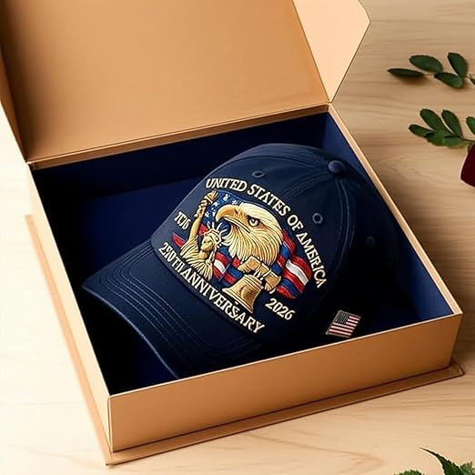 United States 250th Anniversary Hat, 2026 Adjustable Patriotic Baseball Cap with Bald Eagle for Veterans United States 250th Anniversary Hat, 2026 Adjustable Patriotic Baseball Cap with Bald Eagle for Veterans