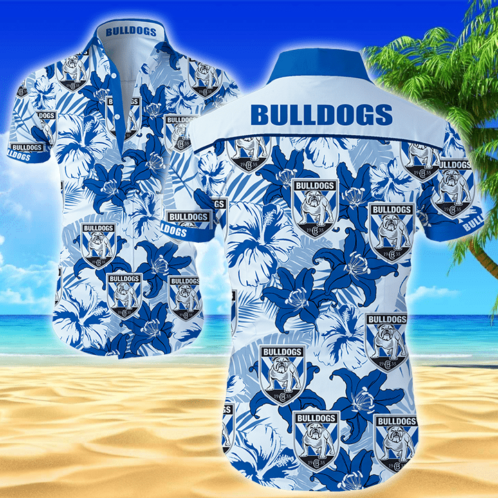 Canterbury-Bankstown Bulldogs NRL Hawaiian Shirt Canterbury-Bankstown Bulldogs NRL Hawaiian Shirt