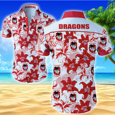 St. George Illawarra Dragons NRL Hawaiian Shirt