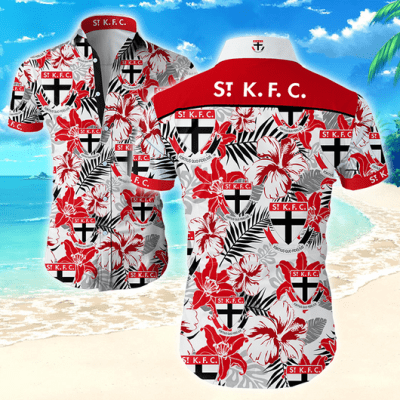 St Kilda Football Club AFL  Hawaiian Shirt