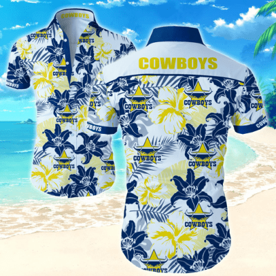 North Queensland Cowboys NRL Hawaiian Shirt