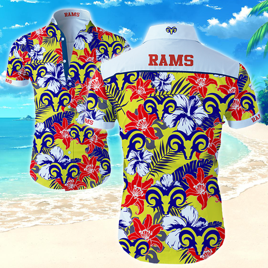 Adelaide Rams NRL National Rugby League Trendy Sport Hawaiian Shirt Adelaide Rams NRL National Rugby League Trendy Sport Hawaiian Shirt