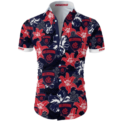 Melbourne Football Club AFL  Hawaiian Shirt
