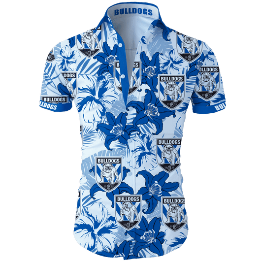 Canterbury-Bankstown Bulldogs NRL Hawaiian Shirt Canterbury-Bankstown Bulldogs NRL Hawaiian Shirt