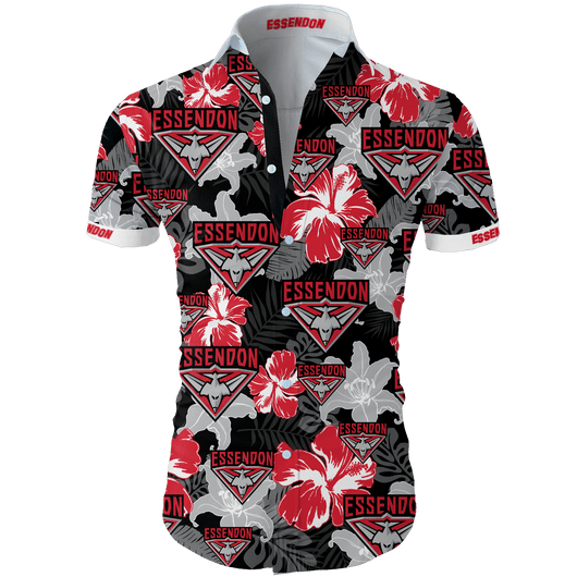Essendon Football Club AFL Hawaiian Shirt Essendon Football Club AFL Hawaiian Shirt