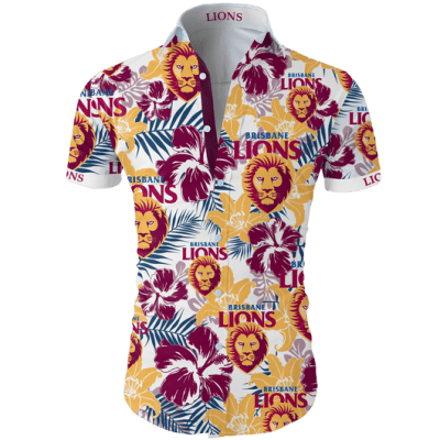 Brisbane Lions NRL National Rugby League Trendy Sport Hawaiian Shirt