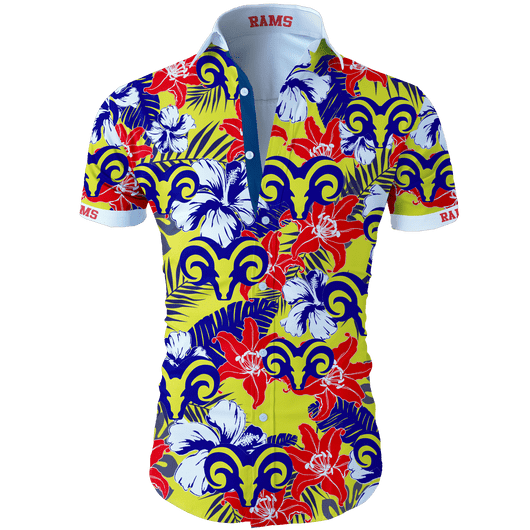 Adelaide Rams NRL National Rugby League Trendy Sport Hawaiian Shirt Adelaide Rams NRL National Rugby League Trendy Sport Hawaiian Shirt