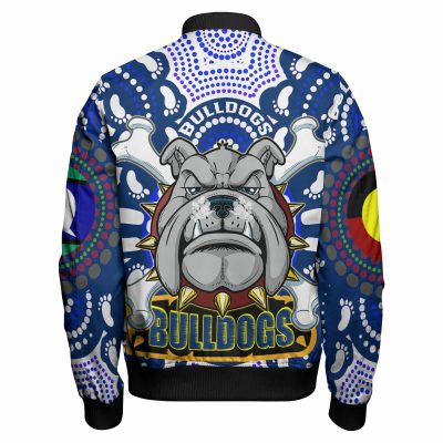 NRL Canterbury-Bankstown Bulldogs Super Berries Aboriginal Footprint Bomber Jacket