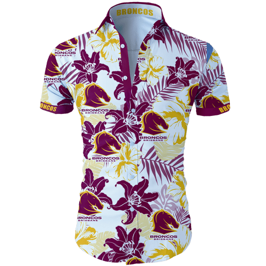 Brisbane Broncos NRL Hawaiian Shirt Brisbane Broncos NRL Hawaiian Shirt