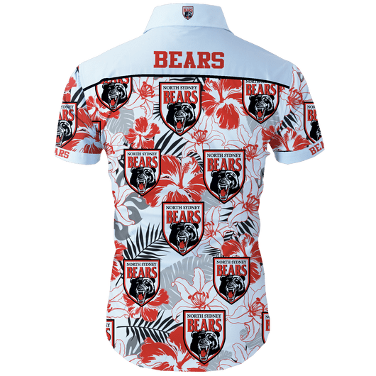 North Sydney Bears NRL National Rugby League Trendy Sport Hawaiian Shirt North Sydney Bears NRL National Rugby League Trendy Sport Hawaiian Shirt