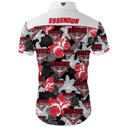 Essendon Football Club AFL Hawaiian Shirt Essendon Football Club AFL Hawaiian Shirt