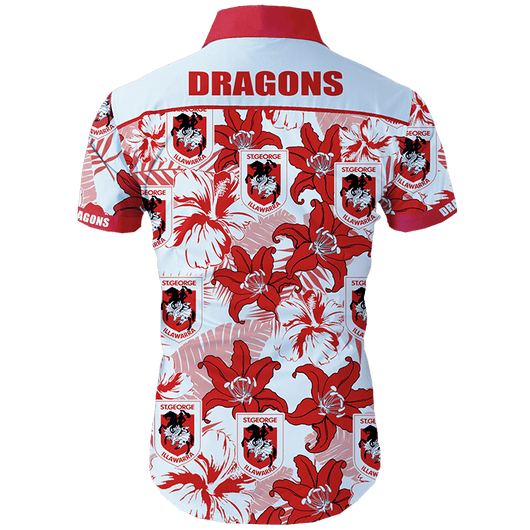 St. George Illawarra Dragons NRL Hawaiian Shirt St. George Illawarra Dragons NRL Hawaiian Shirt
