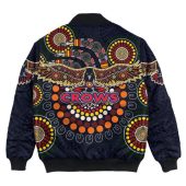 Afl Adelaide Crows Indigenous Black Bomber Jacket 2.jpeg - demo10