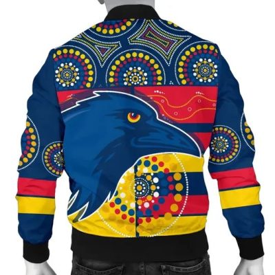 AFL Adelaide Crows Indigenous Blue Bomber Jacket