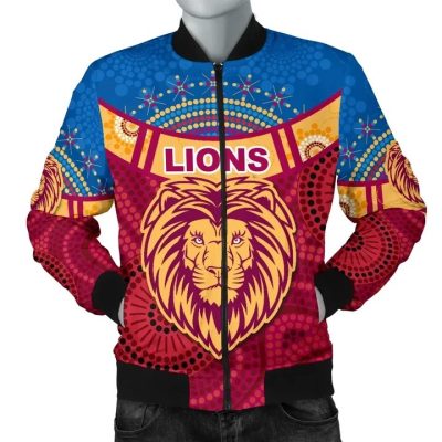 AFL Brisbane Lions Indigenous Bomber Jacket