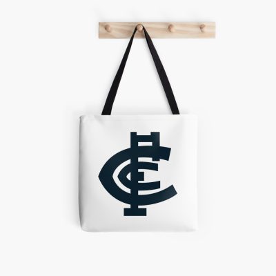 AFL Carlton Blues White Logo Tote Bag