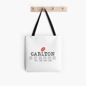 AFL Carlton Blues White Tote Bag V2