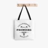 AFL Collingwood Magpies White Premiers 1902 Tote Bag