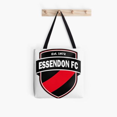 AFL Essendon Bombers White Black Est 1872 Tote Bag