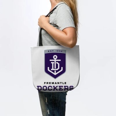 AFL Fremantle Dockers Silver Purple Tote Bag