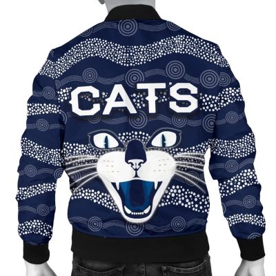 AFL Geelong Cats Indigenous Navy Bomber Jacket