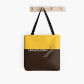 AFL Hawthorn Hawks Brown Gold Tote Bag V2