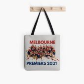 AFL Melbourne Demons Grey Premiers 2021 Tote Bag V2
