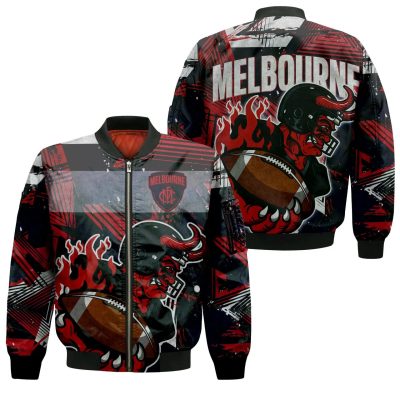 AFL Melbourne Demons Mascot Bomber Jacket