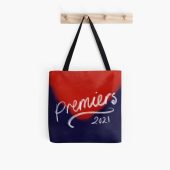 AFL Melbourne Demons Navy Blue Red Premiers 2021 Tote Bag