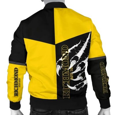 AFL Richmond Tigers Black Yellow Bomber Jacket