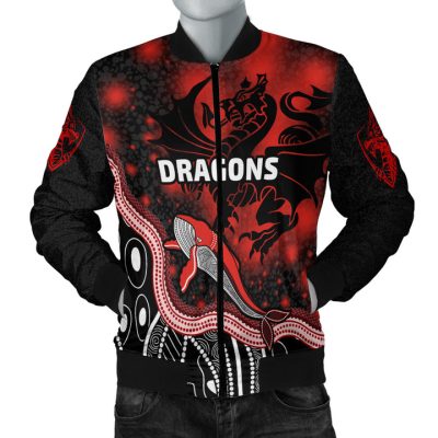 NRL St. George Illawarra Dragons Custom Name Number Special Style Bomber Jacket