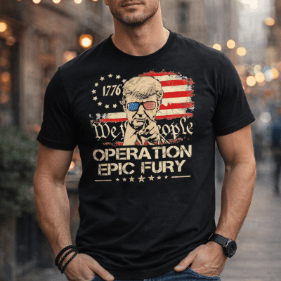 Trump 1776 We The People Operation Epic Fury American Flag 2026 T-Shirt Trump 1776 We The People Operation Epic Fury American Flag 2026 T-Shirt