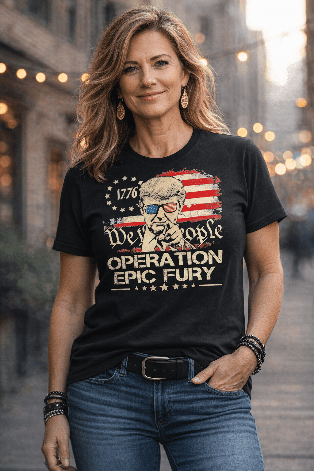 Trump 1776 We The People Operation Epic Fury American Flag 2026 T-Shirt Trump 1776 We The People Operation Epic Fury American Flag 2026 T-Shirt