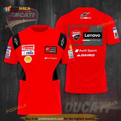 Ducati Lenovo Motorgp Racing Team 3D Shirt