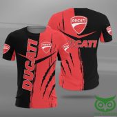 Ducati Logo Red and Black 3D Shirt